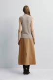 Lilou Sleeveless Turtleneck Top Camel