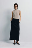 Lilou Sleeveless Turtleneck Top Camel