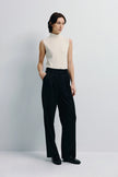 Lilou Sleeveless Turtleneck Top Creme