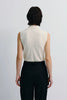 Lilou Sleeveless Turtleneck Top Creme