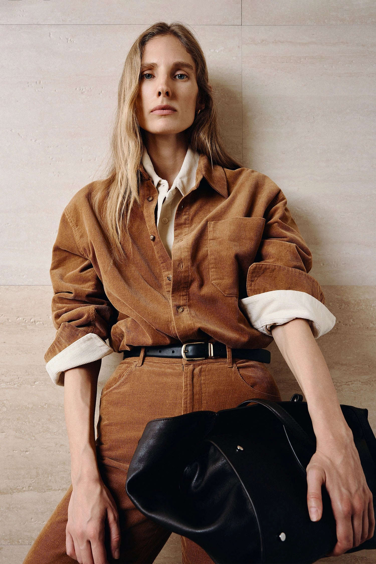 Maris Corduroy Shirt Camel