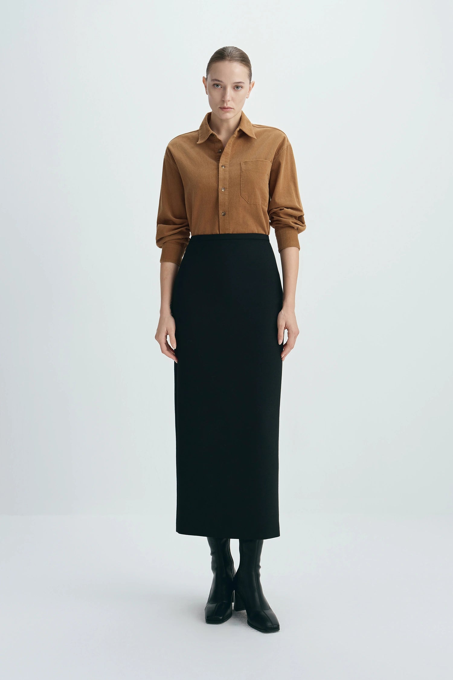 Maris Corduroy Shirt Camel