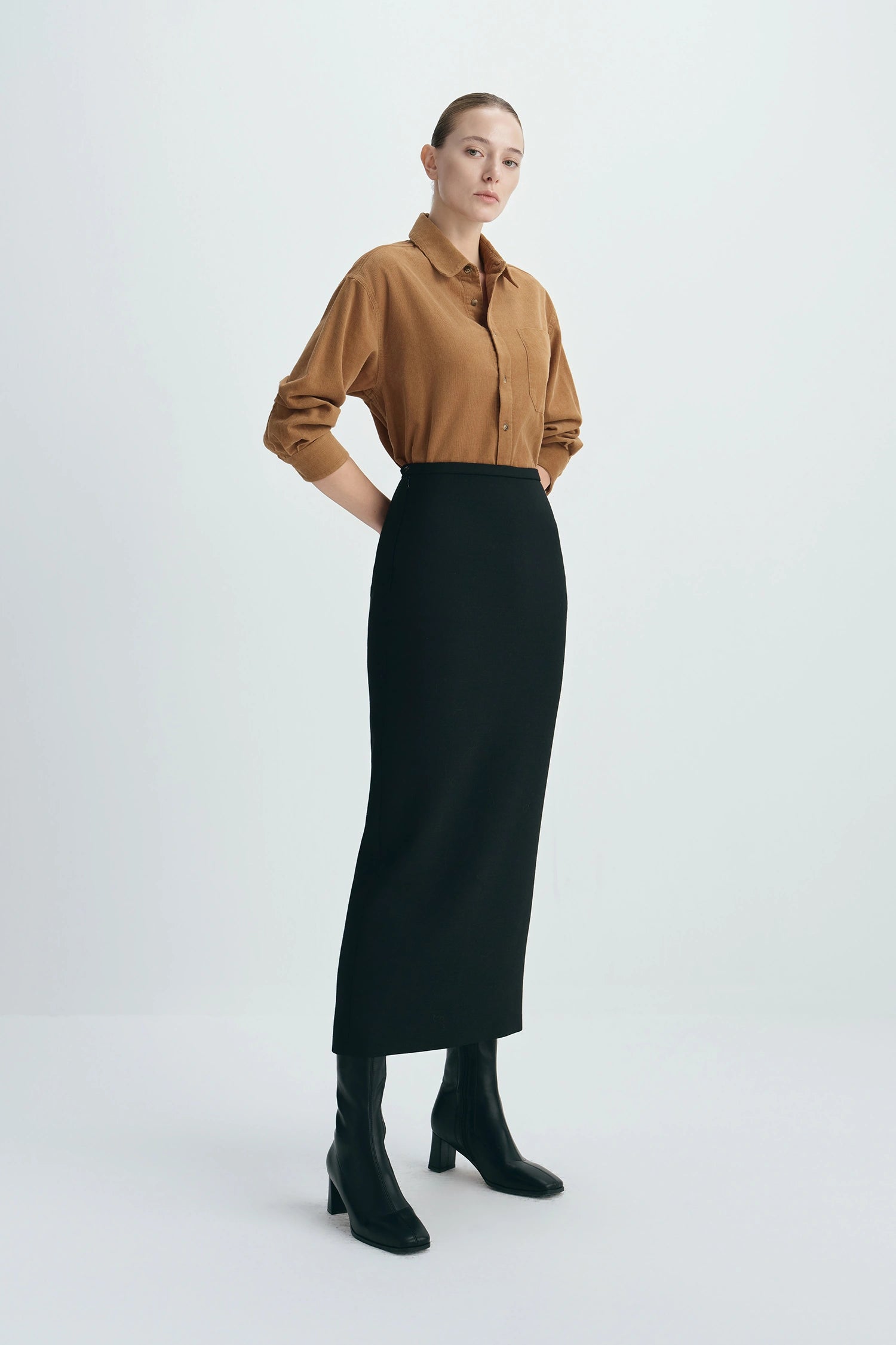 Maris Corduroy Shirt Camel