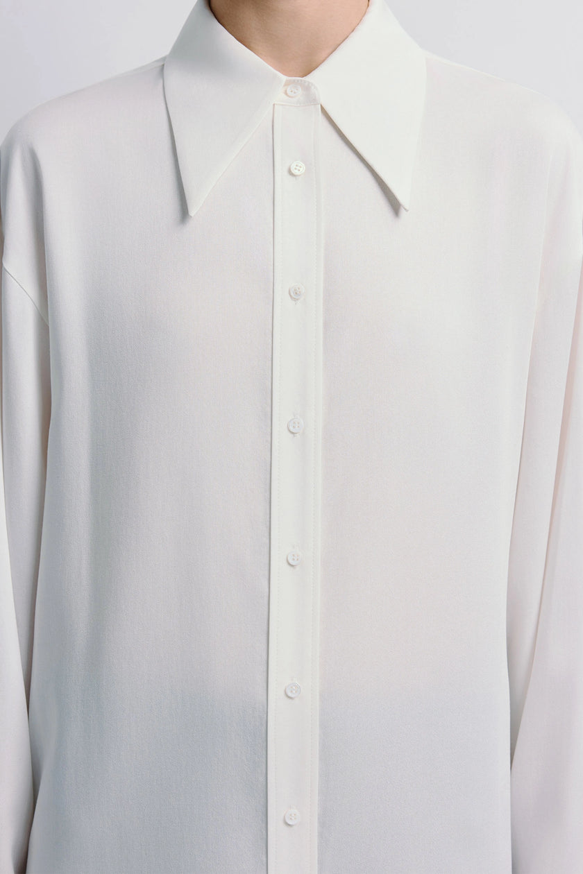 Darrion Pointy Collared Shirt White