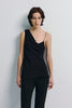 Manuela Asymmetric Cami Top Black