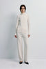 Morgane High Neck Knit Top Creme