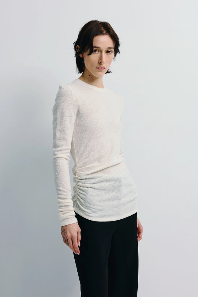 Selly Wool Blend Top Creme