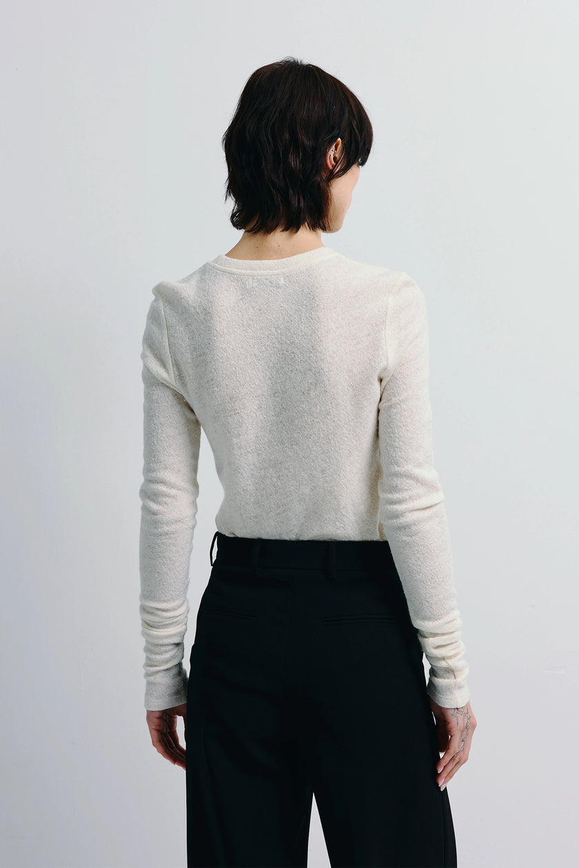 Selly Wool Blend Top Creme