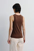 Béri High Neck Tank Top Brown