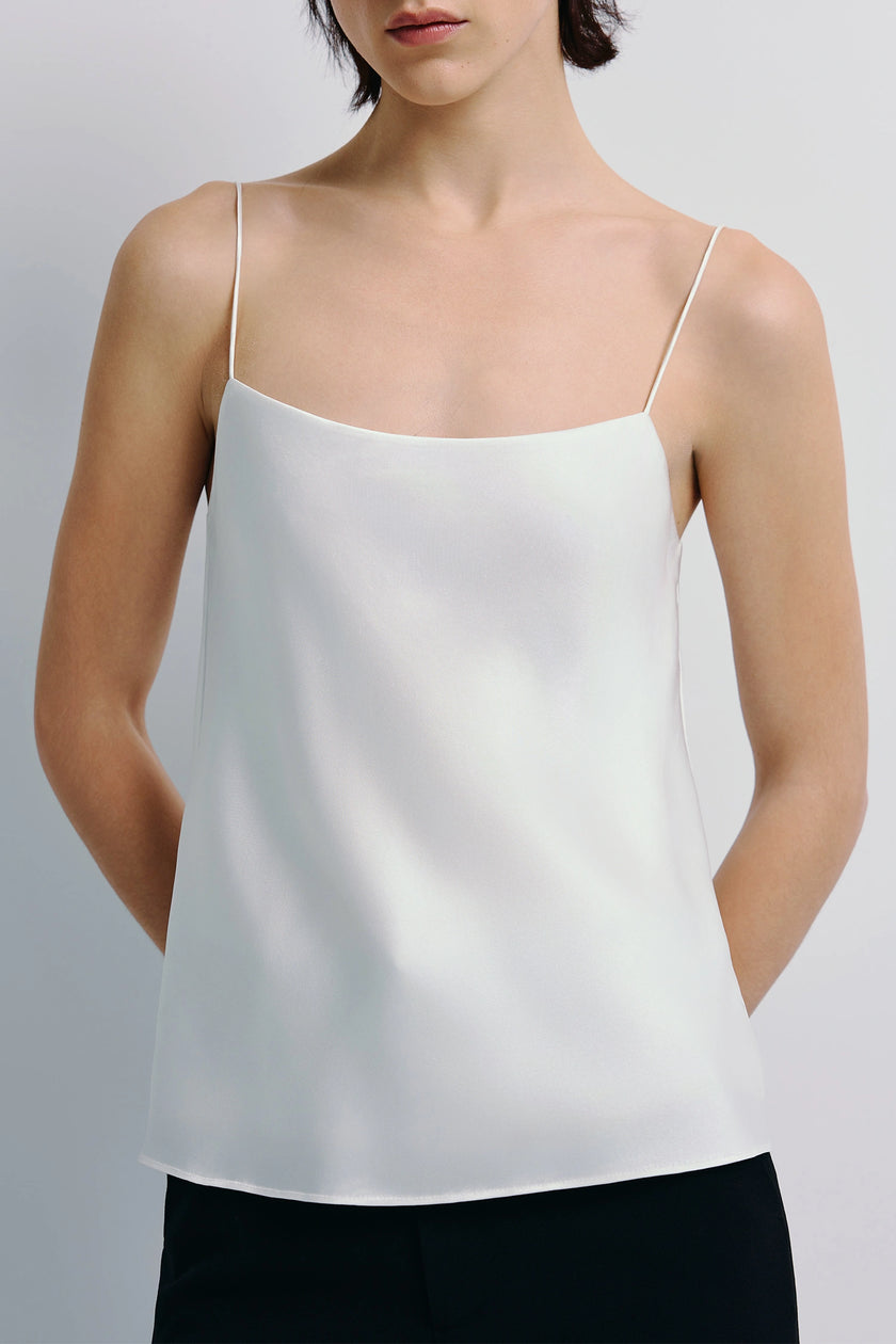 Jett Silk Cami Top Whitte