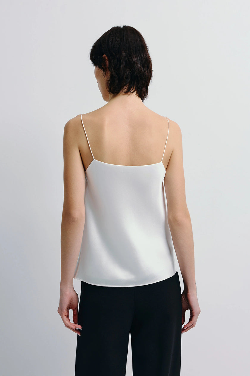 Jett Silk Cami Top Whitte