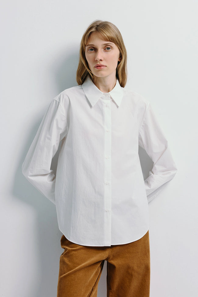 Benny Poplin Shirt White