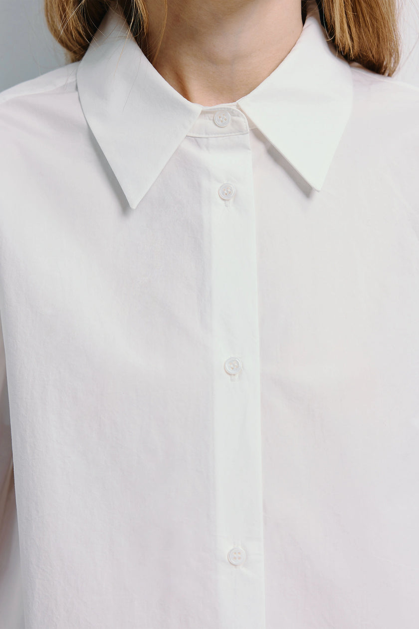 Benny Poplin Shirt White