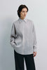 Benji Striped Shirt Taupe Grey