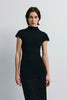 Aline Silky Knit Top Black