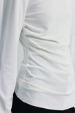 Aralia Boatneck Drape Top Off White