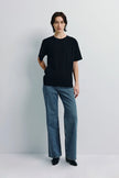 Owen Boxy Crewneck Tee Black