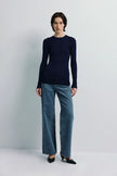 Harlette Wool Knit Top Future Dusk