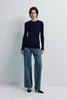 Harlette Wool Knit Top Future Dusk