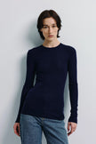 Harlette Wool Knit Top Future Dusk