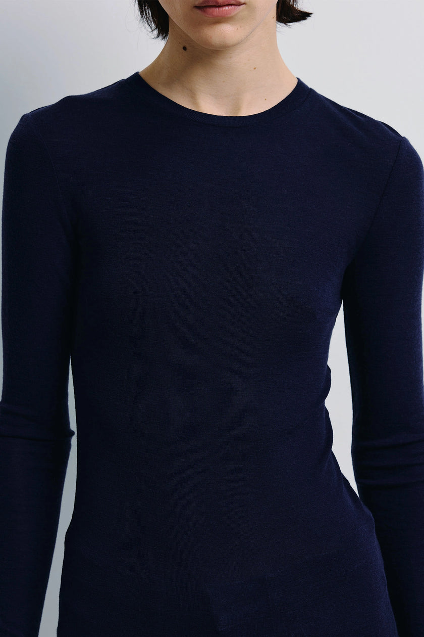 Harlette Wool Knit Top Future Dusk