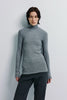 Halley Turtleneck Knit Top H.Grey