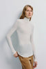 Halley Turtleneck Knit Top Ivory