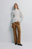 Halley Turtleneck Knit Top Ivory