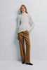 Halley Turtleneck Knit Top Ivory
