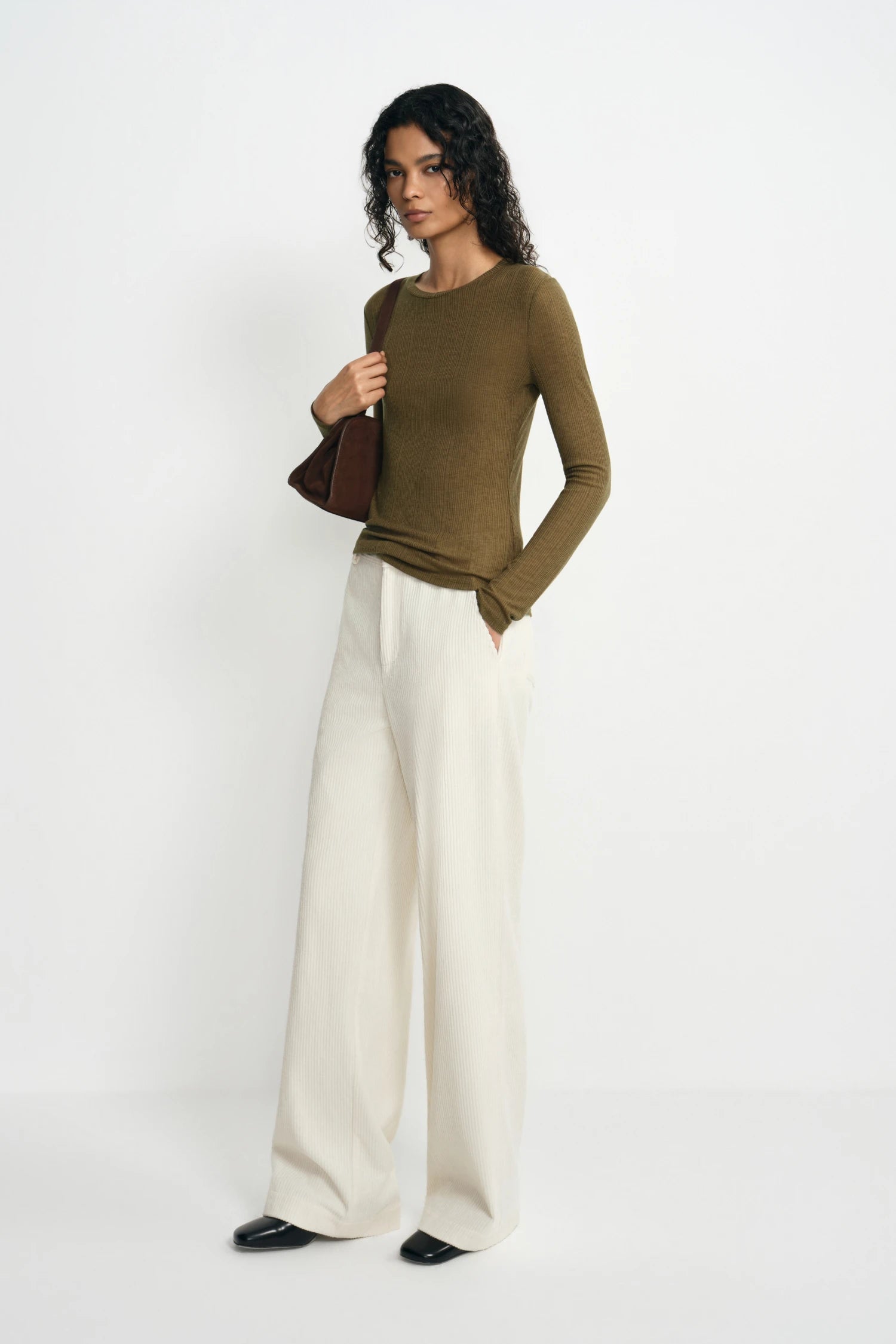 Talia Wide Leg Corduroy Pant