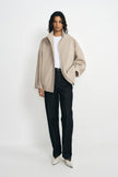 Seren Pleat Sleeve Wool Jacket