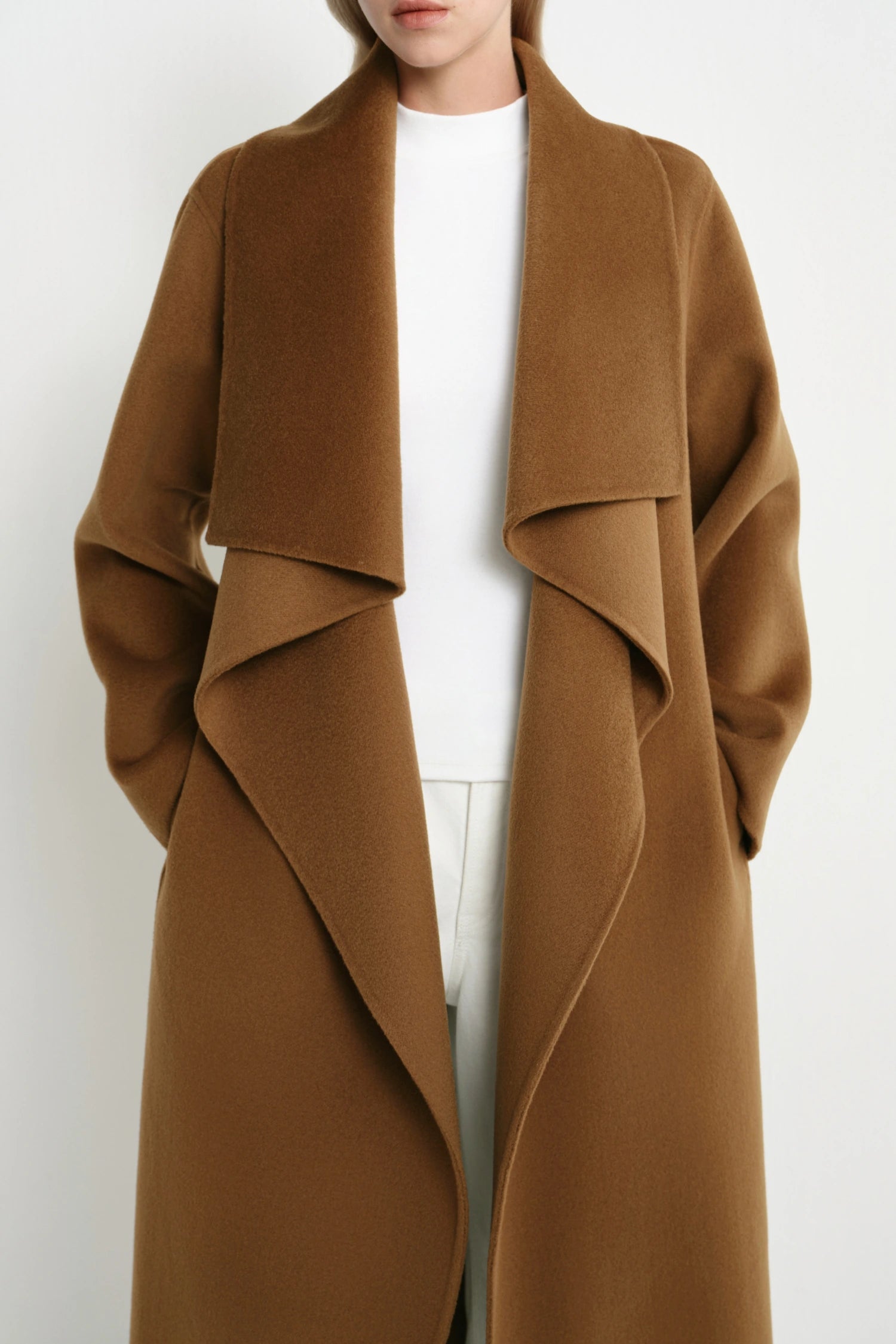 Novalie Shawl Collar Coat | Premium Double-Faced Wool-Cashmere