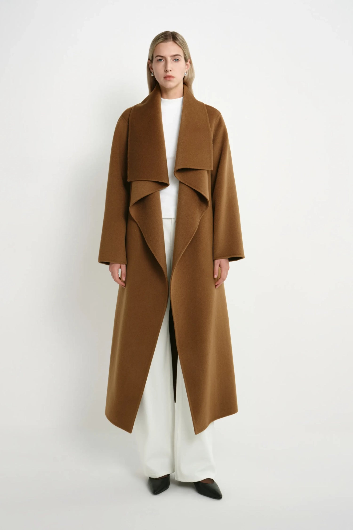 Novalie Shawl Collar Coat | Premium Double-Faced Wool-Cashmere