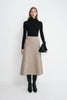 Cressida Bias-Cut Swing Skirt