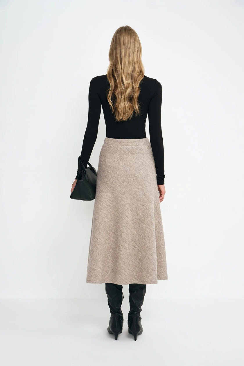 Cressida Bias-Cut Swing Skirt