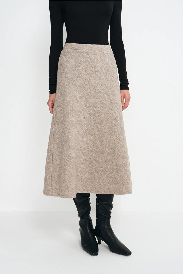 Cressida Bias-Cut Swing Skirt