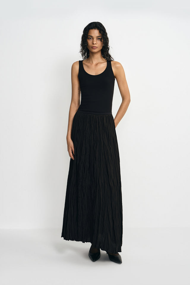 Evie Crinkled Maxi Skirt