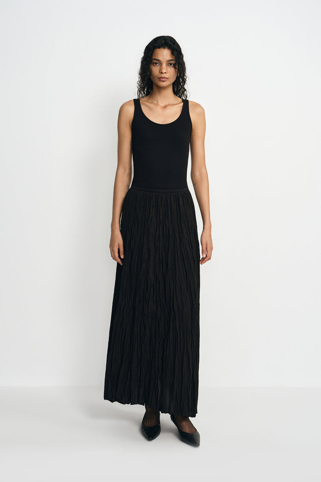 Evie Crinkled Maxi Skirt