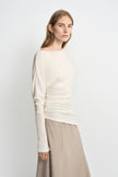 Azelie Drapey Dolman Slv Top