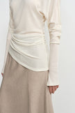 Azelie Drapey Dolman Slv Top