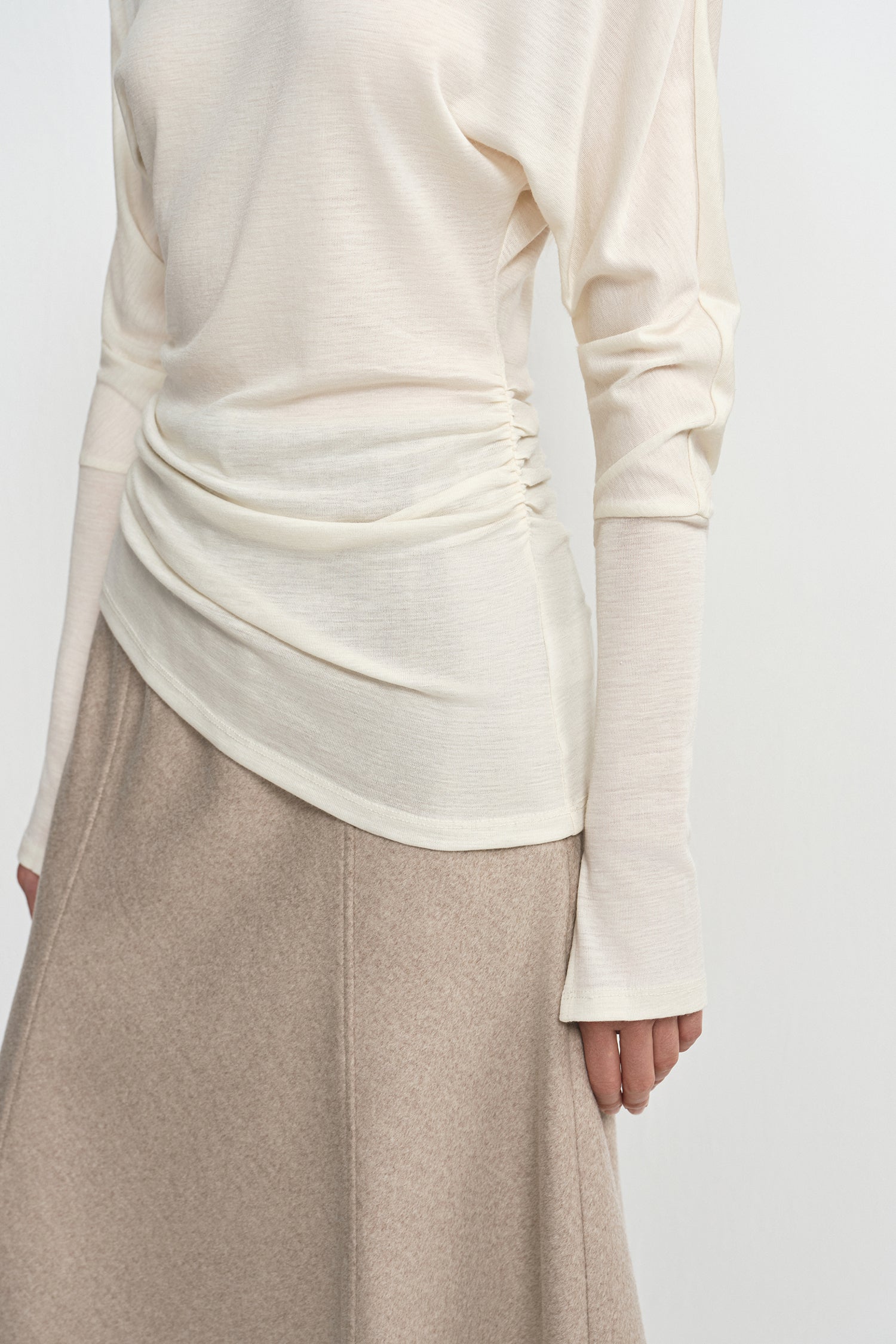 Azelie Drapey Dolman Slv Top