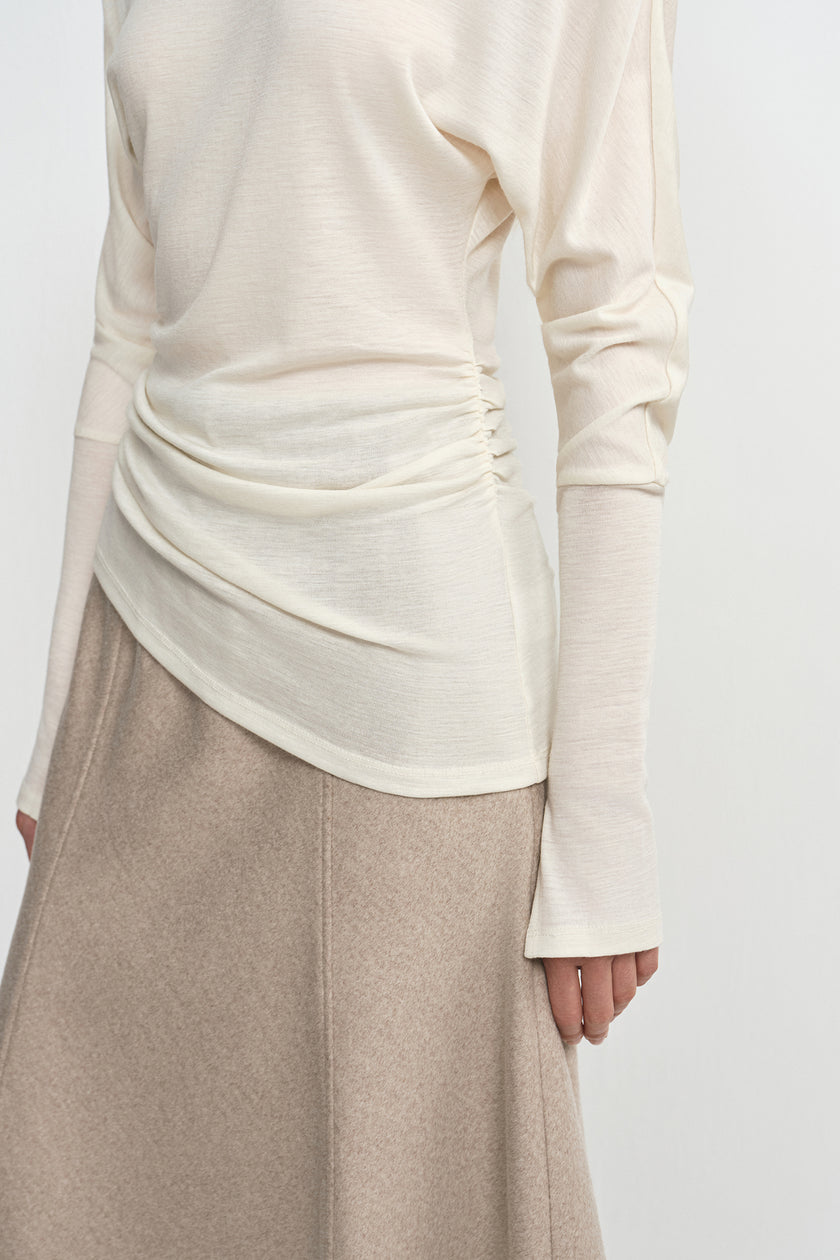 Azelie Drapey Dolman Slv Top