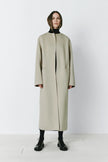 Mathé Belted Double-Faced Coat Sustained Grey