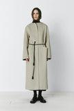 Mathé Belted Double-Faced Coat Sustained Grey