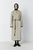Mathé Belted Double-Faced Coat Sustained Grey