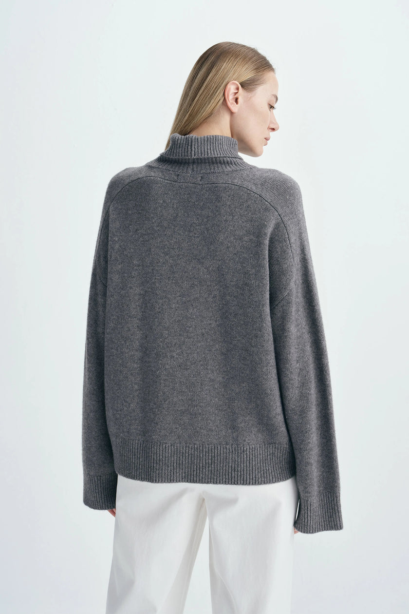 Adele Wool & Cashmere Sweater H.Grey