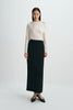 Desy Zip Slit Pencil Skirt Black