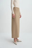 Desy Zip Slit Pencil Skirt Mocha