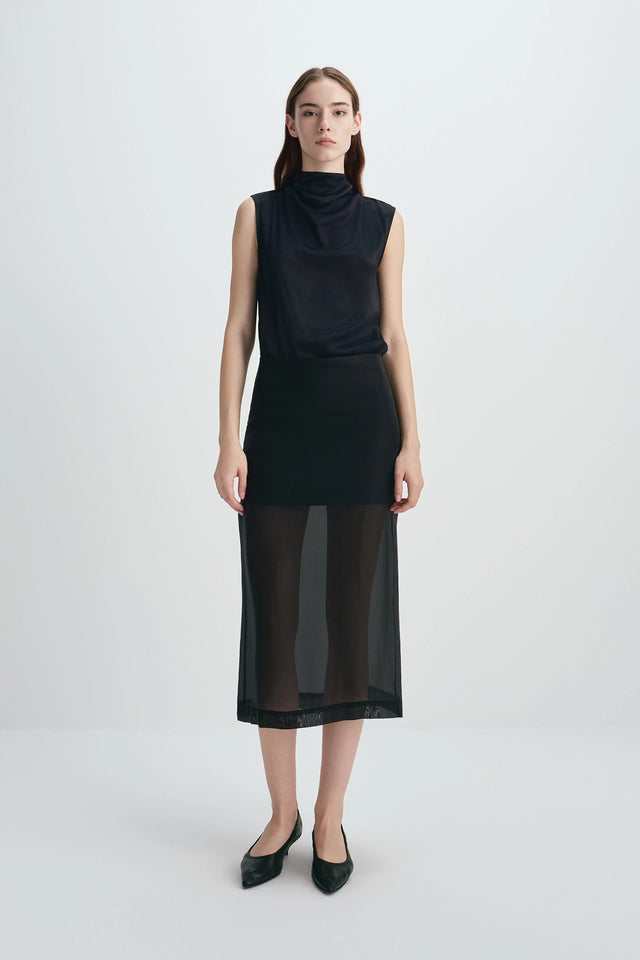 Millen Organza Skirt Black
