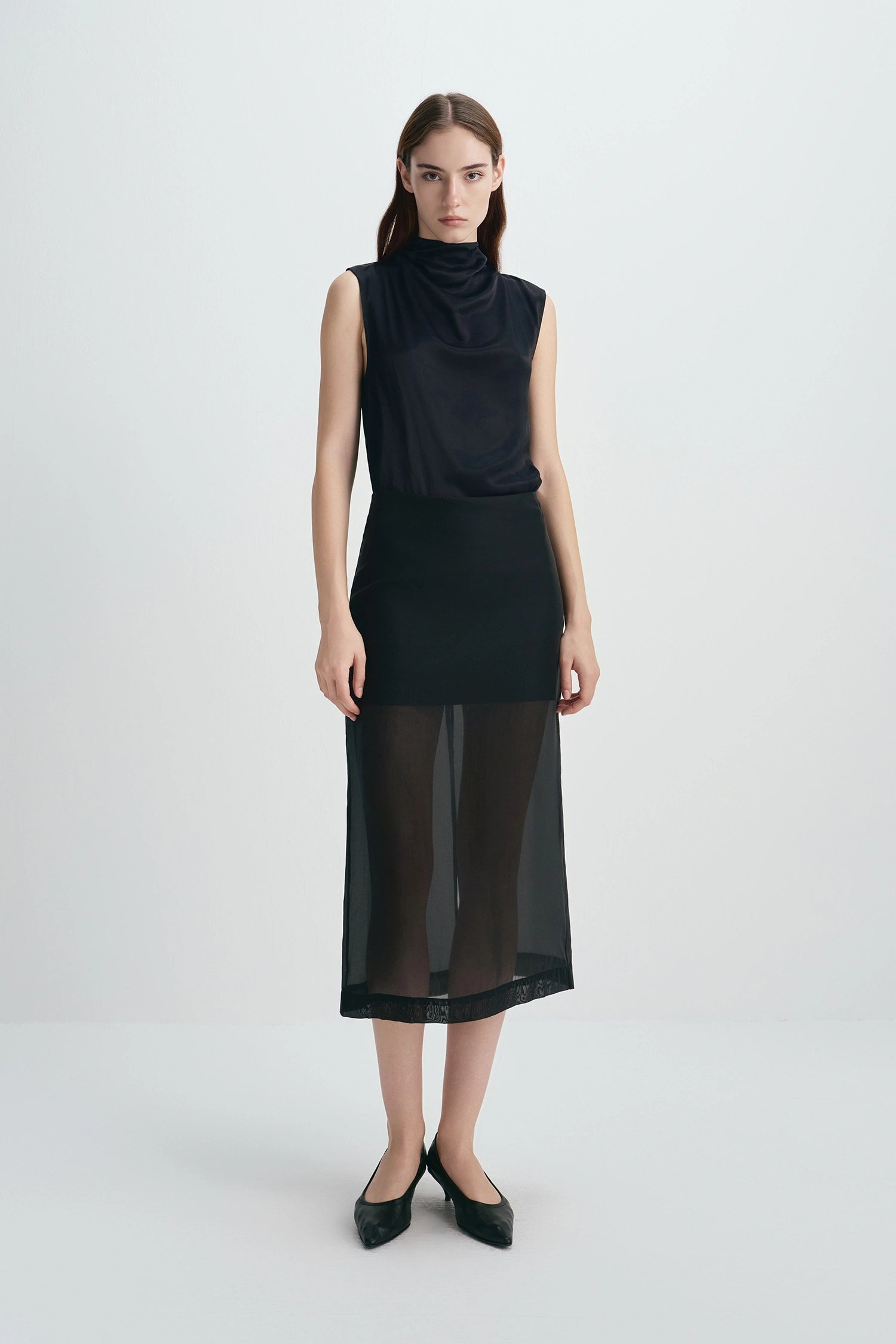 Millen Organza Skirt Black